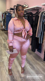 Noelle Satin Pant Set *Plus