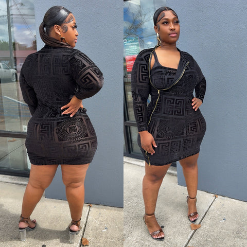 Jayda Mesh Dress *Plus