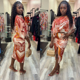 Mallory Satin Skirt Set