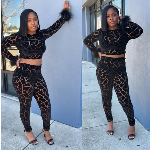 Ari Mesh Two Piece Set