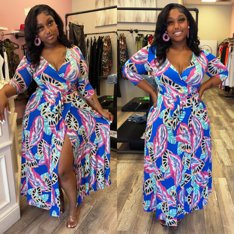 Madison Maxi Wrap Dress *Plus