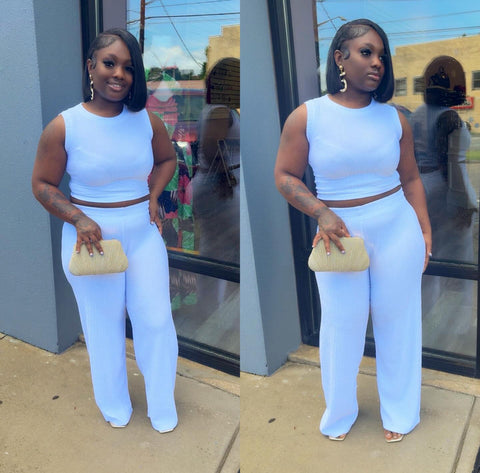 White Two Piece Set