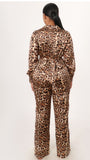Leopard 🐆 Satin Jumpsuit