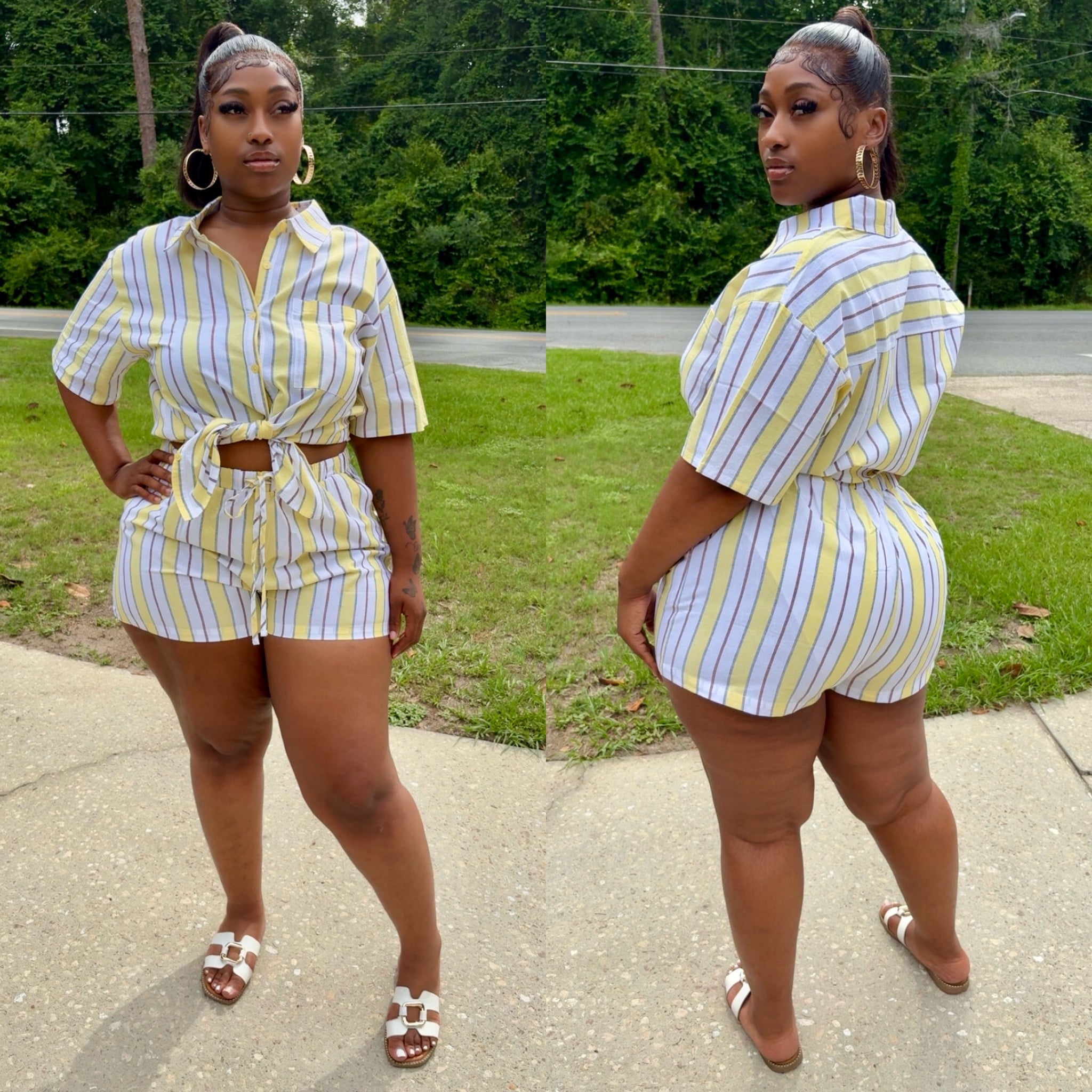 Summer Short Set *Plus – Lady Luck Boutique